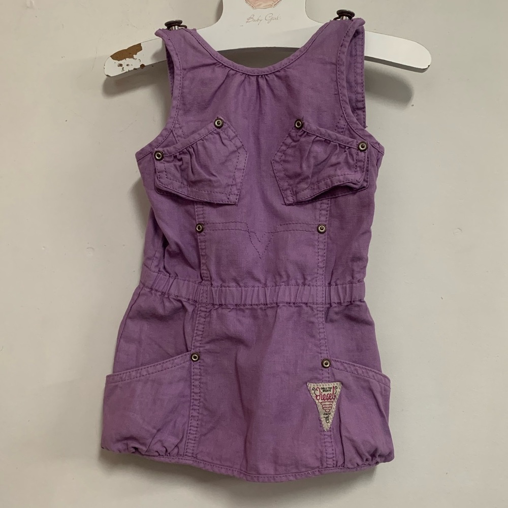 Diesel Baby 60’s style Linen Jumper Dress